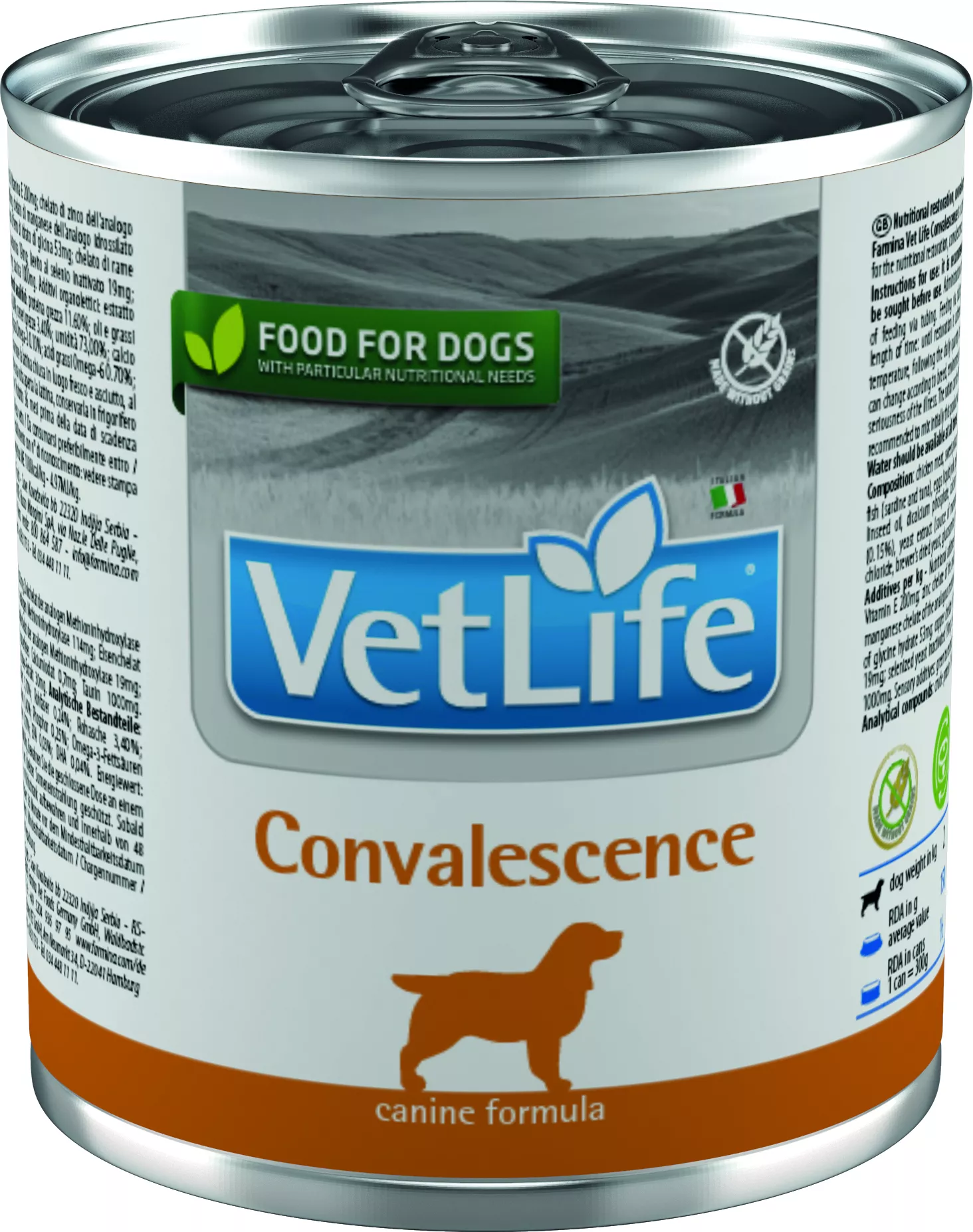 Farmina VetLife  Convalescence Консервы паштет 300г в востановительный период у собак фото, цены, купить