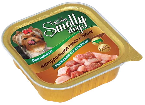 Smolly dog Телятина с цыпленком для щенков