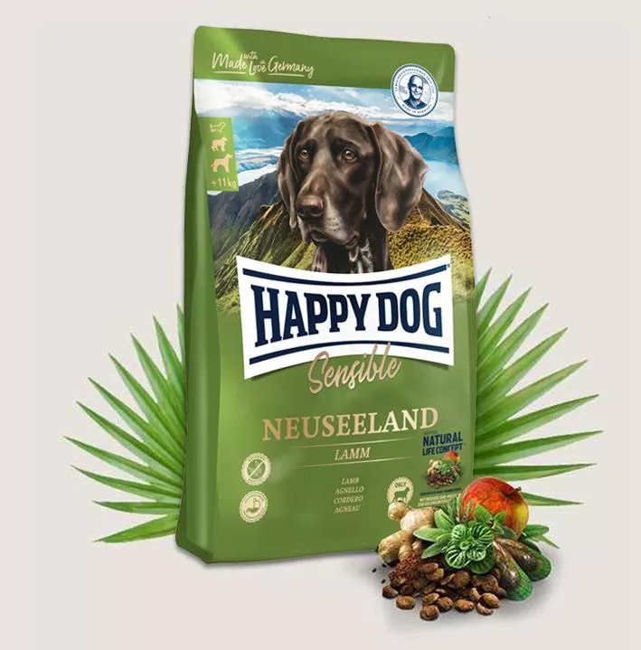 Happy Dog Supreme Sensible Neuseeland новозеландский ягненок и рис 2,8кг фото, цены, купить