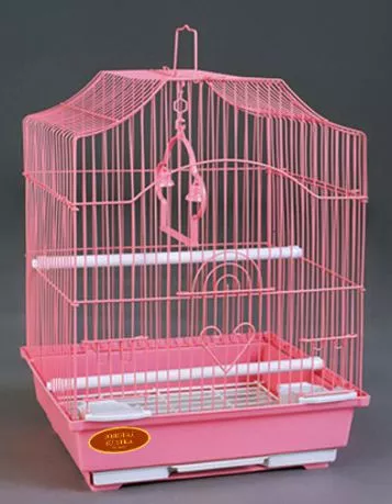 Золотая Клетка для птиц Малая Фигурная крыша ЭМАЛЬ фото, цены, купить