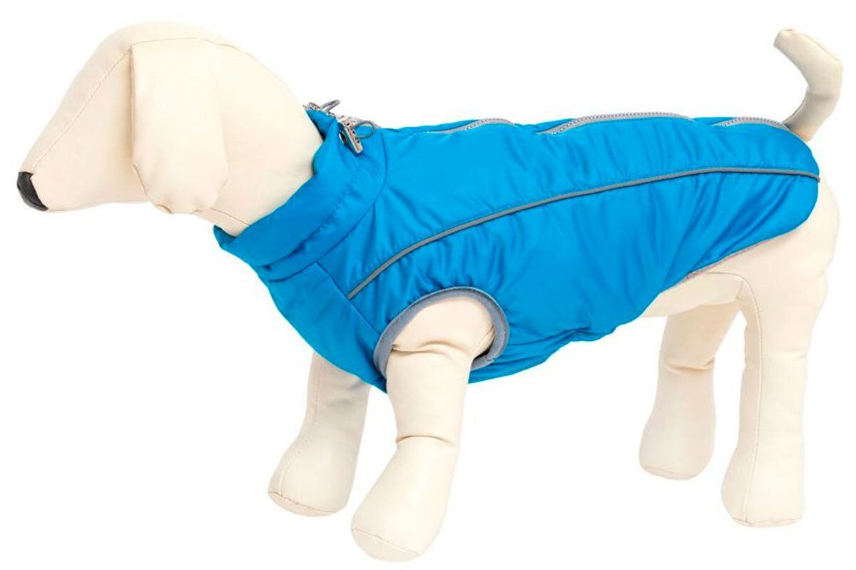 Жилет зимний для собак Аляска (голубой) фото, цены, купить