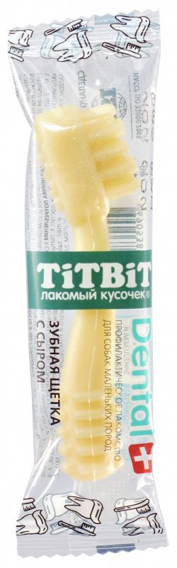 TiTBiT ДЕНТАЛ+ Зубная Щетка с Сыром Маленькие породы  фото, цены, купить