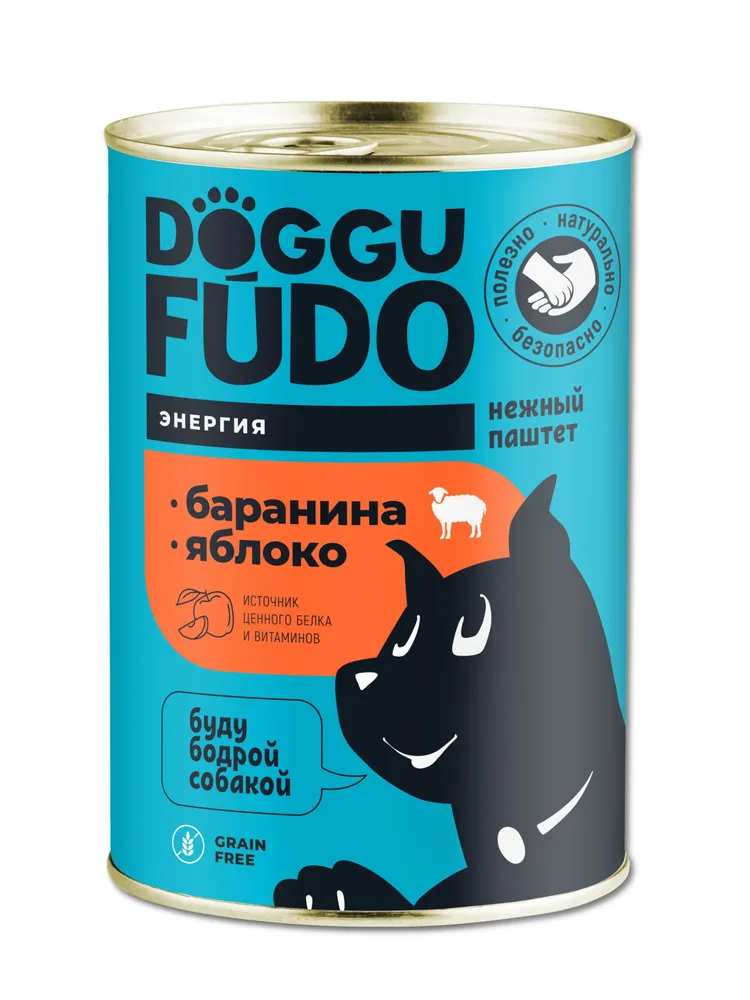 Doggufūdo консервы для собак баранина с яблоком паштет 400г фото, цены, купить