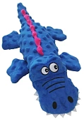 №1 Игрушка для собак Крокодил голубой с пищалкой, текстиль, 37х19х8см,  фото, цены, купить
