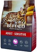 Mr.Buffalo ADULT SENSITIVE с индейкой для кошек с чувствительным пищеварением 1,8 кг фото, цены, купить